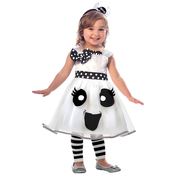 COSTUME CUTE GHOST GIRLS-WHITE